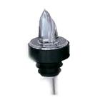361-00 Clear Plastic Pourer with Black Collar