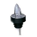 Clear Plastic Pourer with Black Collar